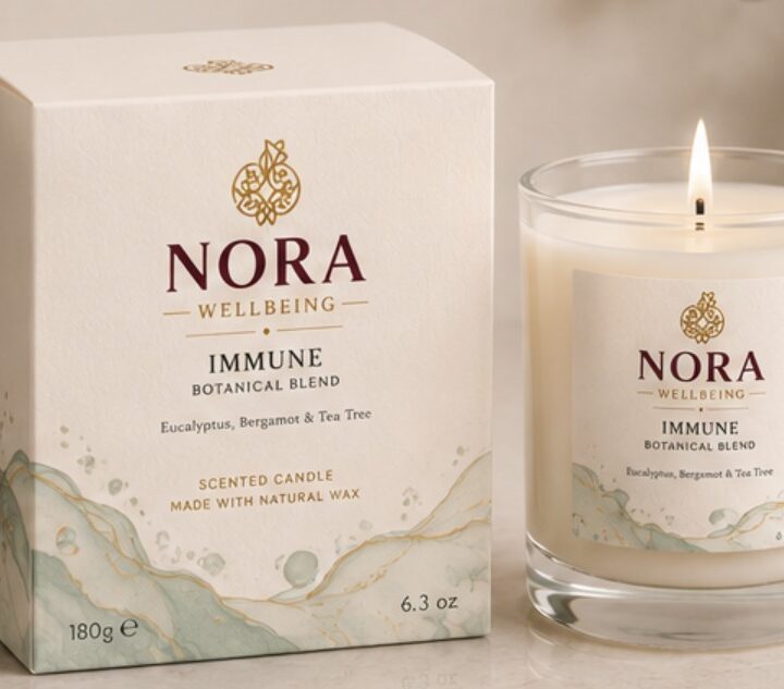 Immunity Boost Aromatherapy Candle by Nora – Eucalyptus & Citrus