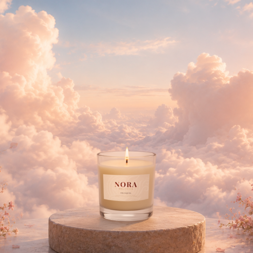 Tranquil Aromatherapy Candle by Nora – Lavender & Chamomile