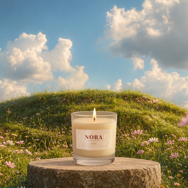 Uplift Aromatherapy Candle by Nora – Orange & Ylang Ylang